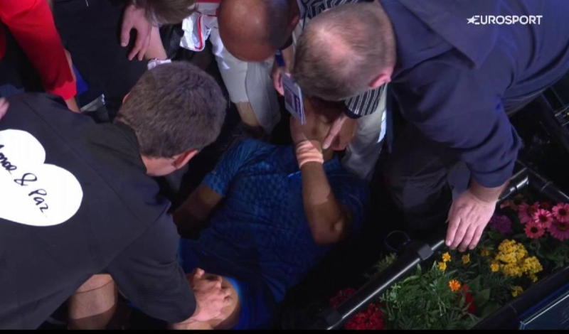 Джокович плакал в боксе команды после победы на Australian Open