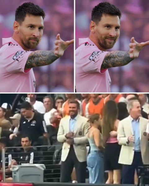 Месси отпраздновал гол перед Бекхэмом в стиле «подержи моё пиво»